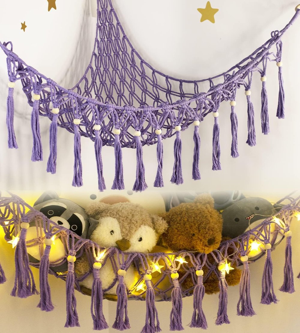 Toy storage hammock