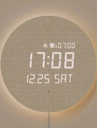 CLOCK WITH INTELLIGENT BACKLIGHT DEVICE