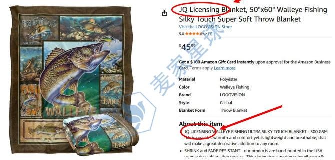 Jon Q. Wright Copyrights Using