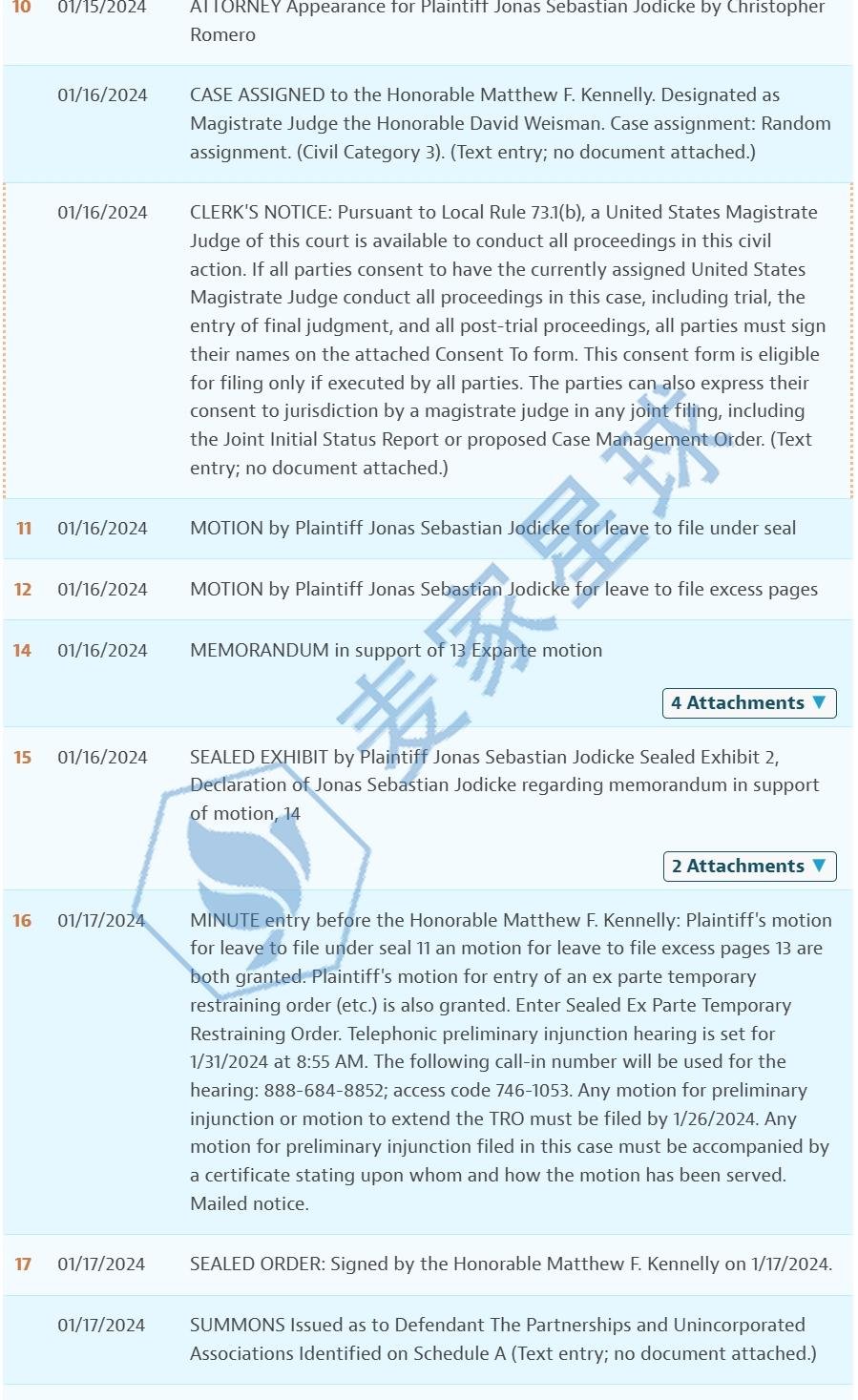 Jonas Sebastian Jodicke works legal case