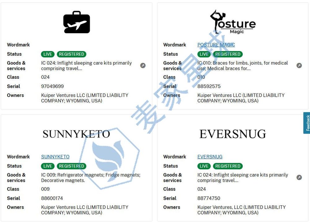 Kuiper Ventures trademarks