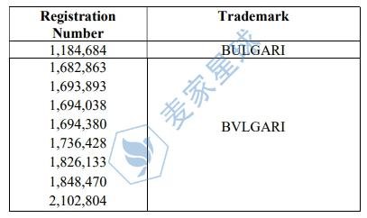 bulgari trademark 1