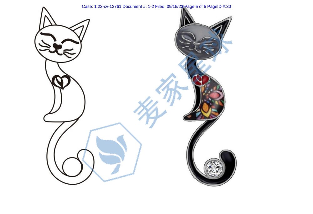 enamel cat earrings copyrigh2