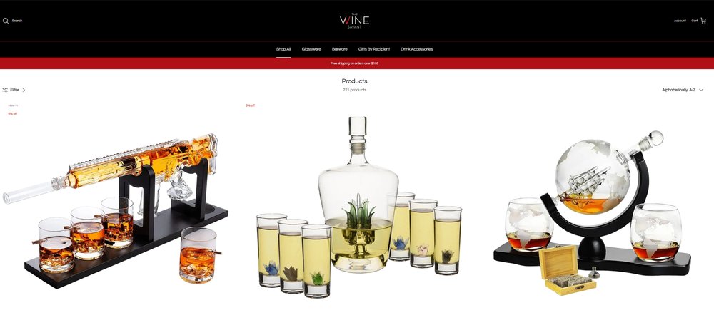 wine savant decanters website
